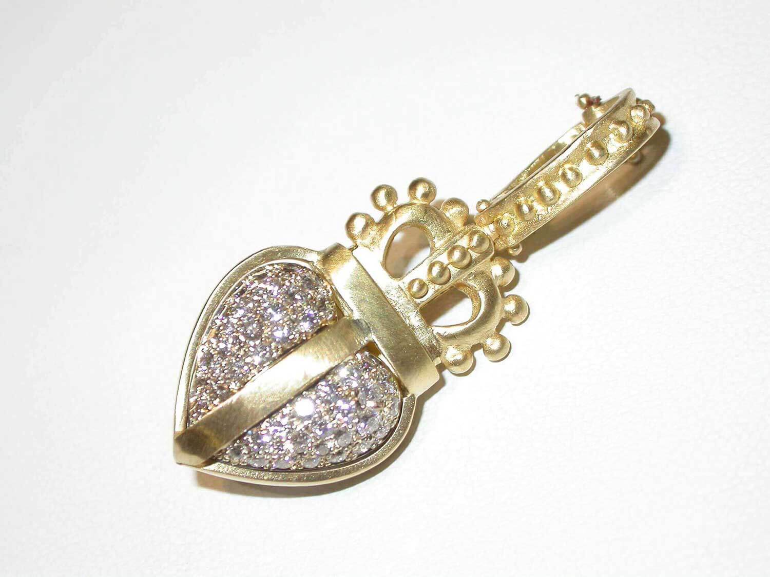 diamond brooch pendant-2